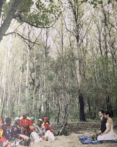 吴彦祖的的INS图片-(2020-04-06 23:47:00)On this day ten years ago we were married in this little bit of forest in South Africa. We’ve been legal for 10 but together for 18 years! My what a journey it’s been! Thank you for being my partner, my light, my best friend and most importantly a wonderful mother to our little turd. Love you babe! #10yearanniversary