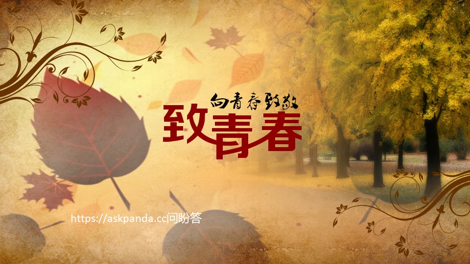 同学聚会PPT模板-点击图片预览PPT内容。