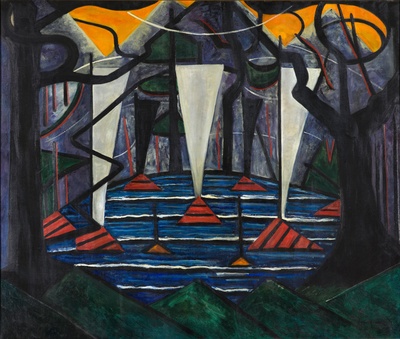 荷兰海牙市立美术馆藏画高清实拍的油画作品-Jacoba_van_Heemskerck_-_Composition_no._23