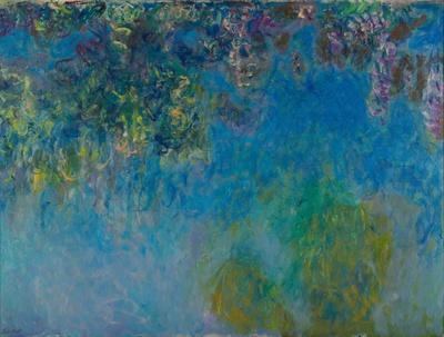 荷兰海牙市立美术馆藏画高清实拍的油画作品-Claude_Monet_-_Wisteria