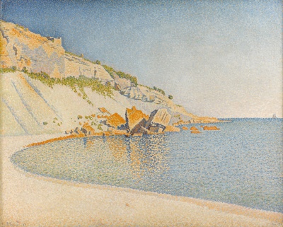 西涅克绘画作品高清实拍图集TIF71幅的油画作品-Paul_Signac_-_Cassis,_Cap_Lombard,_Opus