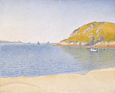 西涅克绘画作品高清实拍图集TIF71幅的油画作品-Paul_Signac_-_Port_of_Saint-Cast