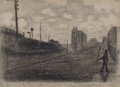 西涅克绘画作品高清实拍图集TIF71幅的油画作品-Paul_Signac_-_Rue_Vercingetorix