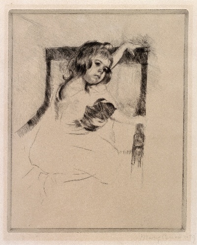 玛丽·卡萨特 油画的油画作品-Mary Cassatt   (2)