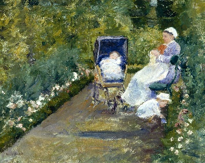 玛丽·卡萨特 油画的油画作品-Mary Cassatt   (3)