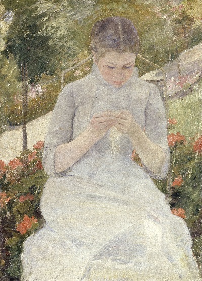 玛丽·卡萨特 油画的油画作品-Mary Cassatt   (9)