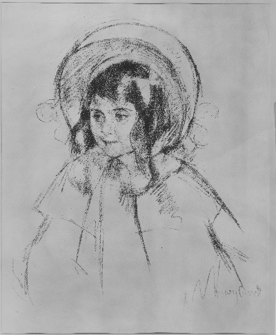 玛丽·卡萨特 素描的油画作品-Mary Cassatt  (20)