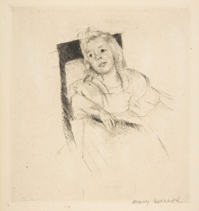 玛丽·卡萨特 素描的油画作品-Mary Cassatt  (21)