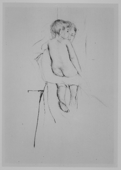 玛丽·卡萨特 素描的油画作品-Mary Cassatt  (6)