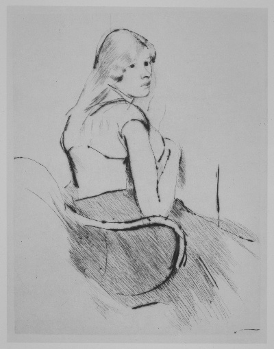 玛丽·卡萨特 素描的油画作品-Mary Cassatt  (9)