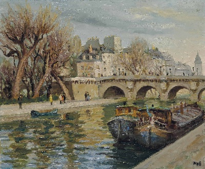 马塞尔·德福-2的油画作品-Marcel Dyf (071)