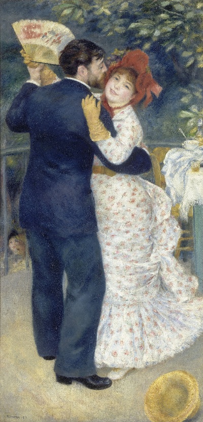 雷诺阿 高清画稿 第一弹的油画作品-Auguste Renoir -Country_Dance