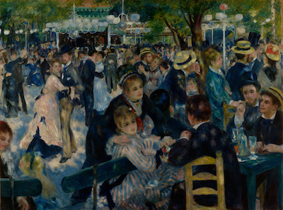 雷诺阿 高清画稿 第一弹的油画作品-Auguste Renoir -Dance_at_Le_Moulin_de_la_Galette