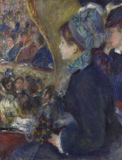 雷诺阿 高清画稿 第一弹的油画作品-Auguste Renoir -At the Theatre