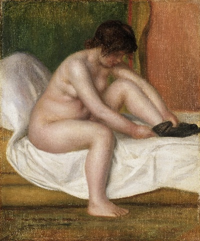 雷诺阿 高清画稿 第三弹的油画作品-Pierre-Auguste Renoir, French, 1841-1919 -- Nude