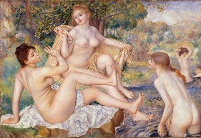 雷诺阿 高清画稿 第二弹的油画作品-Auguste Renoir -French_-_The_Large_Bathers