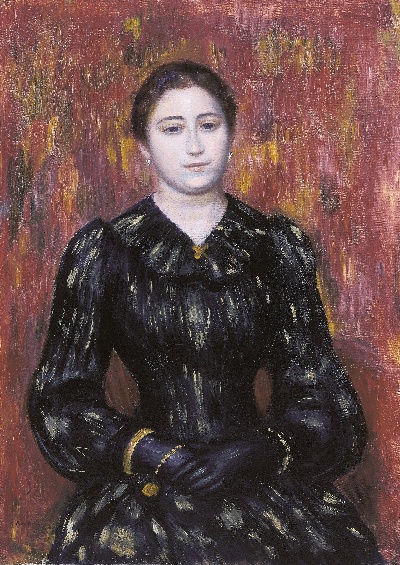 雷诺阿 高清画稿 第二弹的油画作品-Auguste Renoir -Portrait_of_Mme._Paulin