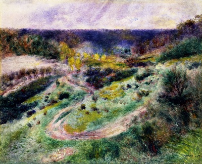 雷诺阿 高清画稿 第四弹的油画作品-Pierre-Auguste_Renoir_-_Road_at_Wargemont