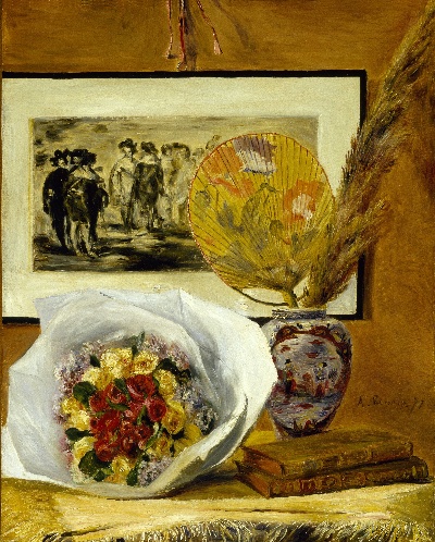 雷诺阿 高清画稿 第四弹的油画作品-Pierre-Auguste_Renoir_-_Still_Life_with_Bouquet