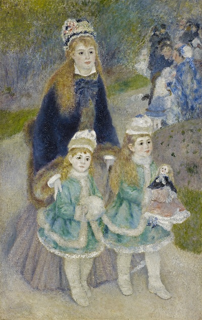 雷诺阿 高清画稿 第四弹的油画作品-Pierre-Auguste_Renoir_-_La_Promenade