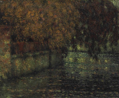 亨瑞·塞蒂纳的油画作品-亨瑞.塞蒂纳-LA BALUSTRADE, AUTOMNE
