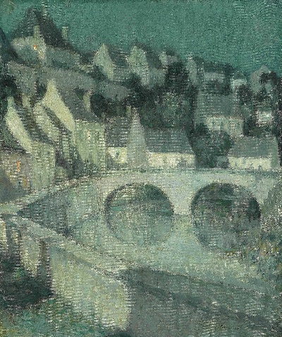亨瑞·塞蒂纳的油画作品-亨瑞.塞蒂纳-LA VILLE HAUTE