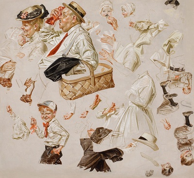 约瑟夫·克里斯琴·莱延德克尔Joseph.Christion. Leyendecker(美国插画黄金时代插画大师)的作品