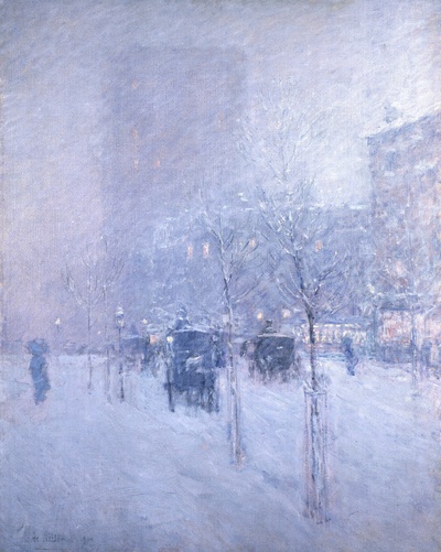 弗雷德里克·施尔德·哈萨姆 （Frederick Childe Hassam）作品的油画作品