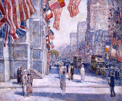 弗雷德里克·施尔德·哈萨姆 （Frederick Childe Hassam）作品的油画作品
