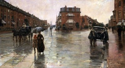 弗雷德里克·施尔德·哈萨姆 （Frederick Childe Hassam）作品的油画作品
