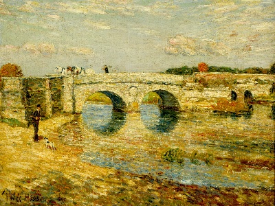 柴尔德·哈桑姆Childe Hassam 绘画作品的油画作品-柴尔德102 #MH081