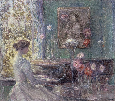 柴尔德·哈桑姆Childe Hassam 绘画作品的油画作品-柴尔德105 #MH081