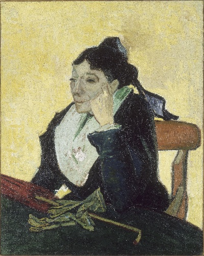 梵高人像画的油画作品-The Arlesienne 1888