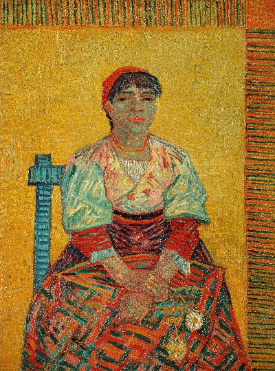 梵高人像画的油画作品-The Italian Woman 1887