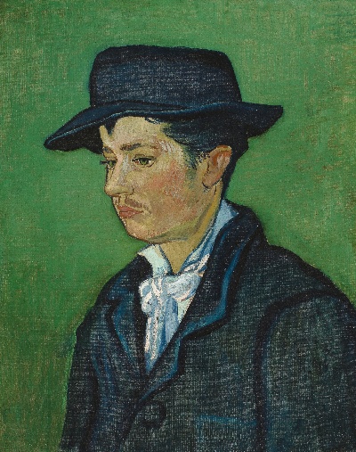 梵高人像画的油画作品-Portrait of Armand Roulin 1888