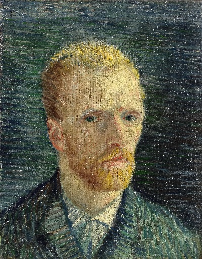梵高自画像的油画作品-Self-Portrait456
