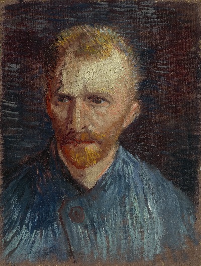 梵高自画像的油画作品-Self-Portrait156