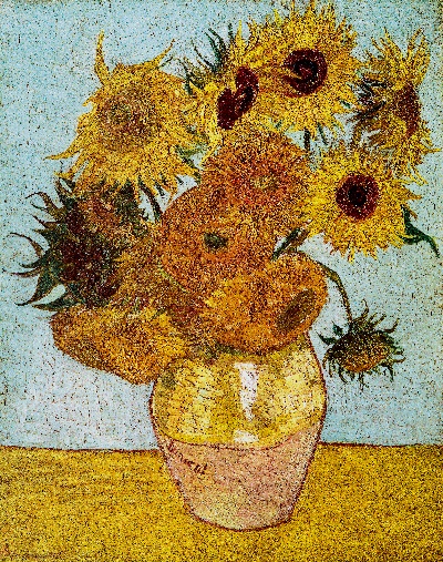 梵高静物作品的油画作品-sunFlower