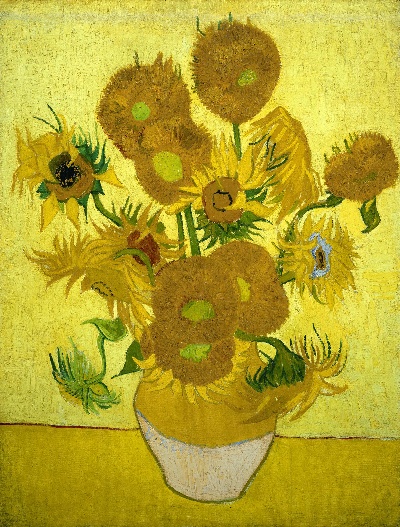 梵高静物作品的油画作品-Sunflowers (January 1889 - 1889)