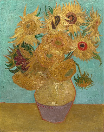 梵高静物作品的油画作品-Sunflowers 1888 or 1889