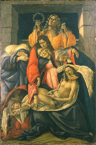 波提切利油画作品的油画作品-Sandro_Botticelli_-_The_Lamentation_over_the_Dead_Christ