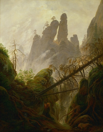 弗里德里希Caspar David Friedrich绘画作品的油画作品