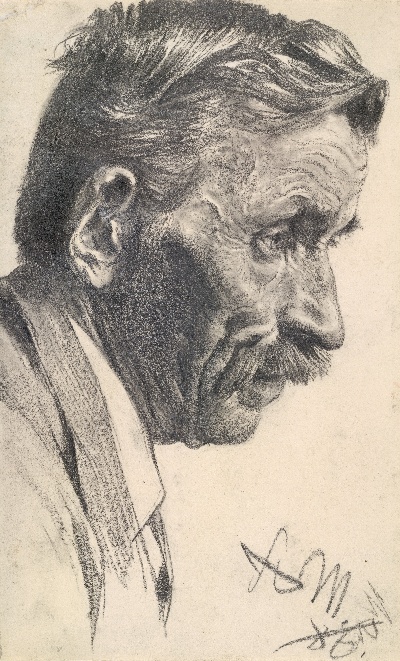 门采尔油画作品的油画作品-Adolph_Menzel_NC001