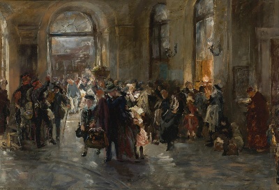 门采尔油画作品的油画作品-Adolph_Menzel_NC011