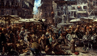 门采尔油画作品的油画作品-Adolph_Menzel_NC025