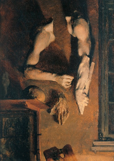 门采尔油画作品的油画作品-Adolph_Menzel_NC031