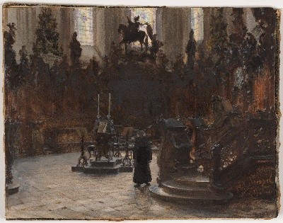 门采尔油画作品的油画作品-Adolph_Menzel_NC004