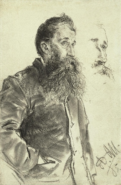 门采尔油画作品的油画作品-Adolph_Menzel_NC035