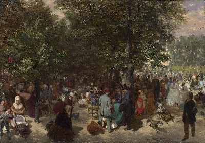 门采尔油画作品的油画作品-Adolph_Menzel_NC053