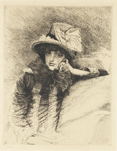 詹姆斯·迪索 James Tissot, 1836-1902 (Drawings)的油画作品-James_Tissot_D003